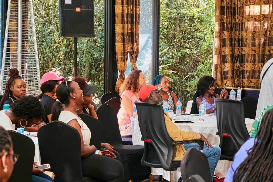 A community training session